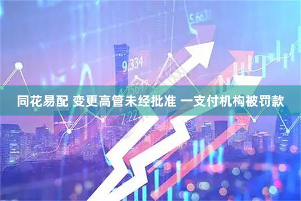 同花易配 变更高管未经批准 一支付机构被罚款